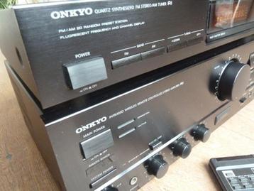 ONKYO Versterker + Tuner + Afst Bed Alles ALS NIEUW !! beschikbaar voor biedingen