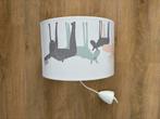 Kinderkamer Lampenkap met Dierenprint, Ophalen, Zo goed als nieuw, Lamp