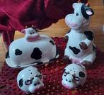 Vierdelig set keramische koeien voor op de ontbijt tafel., Huis en Inrichting, Ophalen of Verzenden, Zo goed als nieuw