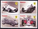 Guyana 2009 pfmi 7996 - 7999 4er block ferrari auto's, Postzegels en Munten, Auto's, Verzenden, Postfris