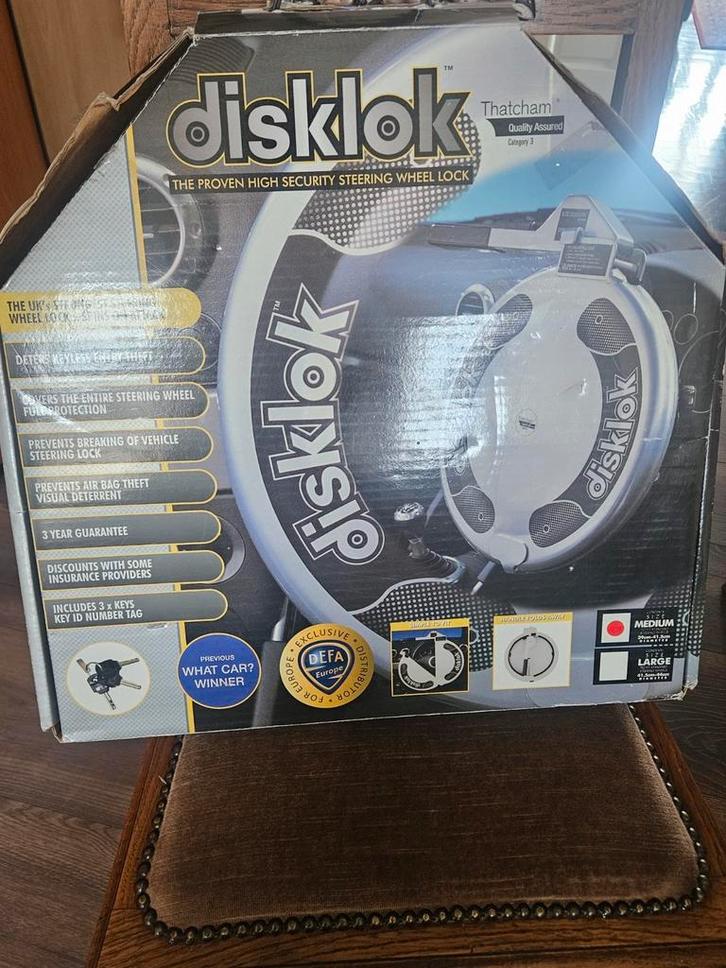 Disklok, Auto diversen, Anti-diefstal, Zo goed als nieuw, Ophalen of Verzenden