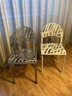 Vintage Artifort "Hello There" Designstoelen - Set van 2, Ophalen, Gebruikt, Aluminium