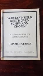 Piano.   Schubert,  Beethoven,  Schumann,  Chopin., Muziek en Instrumenten, Klassiek, Ophalen of Verzenden, Zo goed als nieuw