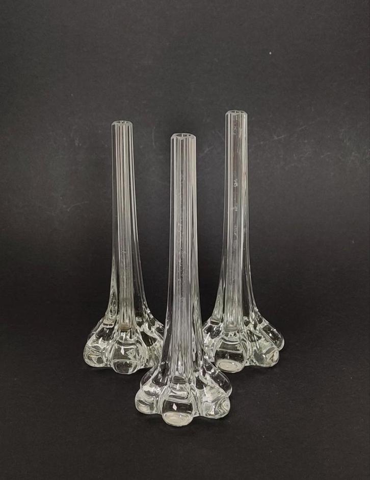 Solifleur vaasje 3 x. Jaren 70 design. Kado idee, Antiek en Kunst, Kunst | Designobjecten, Ophalen of Verzenden