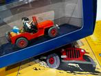 Kuifje auto 1:43 willy’s jeep uit zwarte goud, Verzamelen, Ophalen of Verzenden, Kuifje, Zo goed als nieuw, Beeldje of Figuurtje