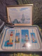 3x scheepvaart decoratie, Huis en Inrichting, Woonaccessoires | Overige, Ophalen of Verzenden, Gebruikt