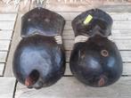 Mozambique Afrika Houten Masker Set "Man en Vrouw", Antiek en Kunst, Ophalen of Verzenden
