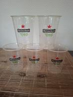 Vijf plastic Heineken bier glazen, Ophalen of Verzenden, Zo goed als nieuw, Glas of Glazen, Heineken