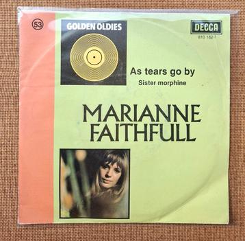 Faithfull, Marianne  - As tears go by - Single is TOP  beschikbaar voor biedingen