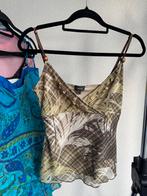 Vintage Y2K groene mesh top met bloemenpatroon en steentjes, Kleding | Dames, Tops, Vintage, Vintage, Vintage, Ophalen of Verzenden