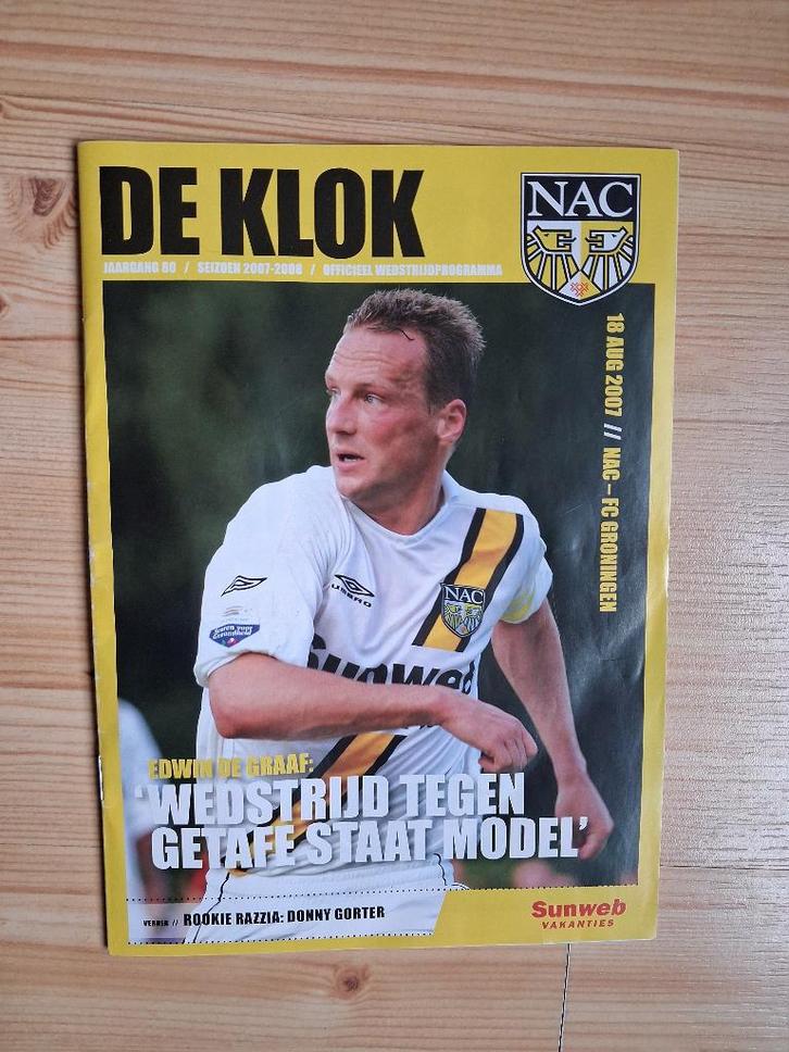 9 ZGAN Programmaboekjes F.C. Groningen seizoen 2007-2008, Verzamelen, Sportartikelen en Voetbal, Zo goed als nieuw, Boek of Tijdschrift