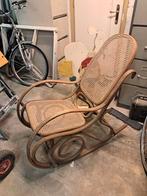 Vintage Thonet Schommelstoel met Rotan Zitting, Ophalen of Verzenden