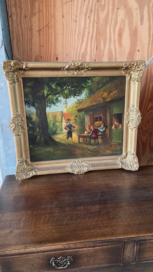Zeer mooi antiek schilderij, Antiek en Kunst, Kunst | Schilderijen | Klassiek, Ophalen