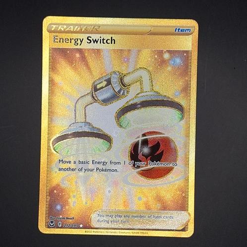 Silver Tempest Energy Switch 212/195 Secret Rare, Hobby en Vrije tijd, Verzamelkaartspellen | Pokémon, Zo goed als nieuw, Losse kaart