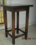 Bijzettafeltje plantentafeltje eiken bruin hoog 55 cm, Huis en Inrichting, 45 tot 60 cm, Minder dan 55 cm, Klassiek, Ophalen of Verzenden