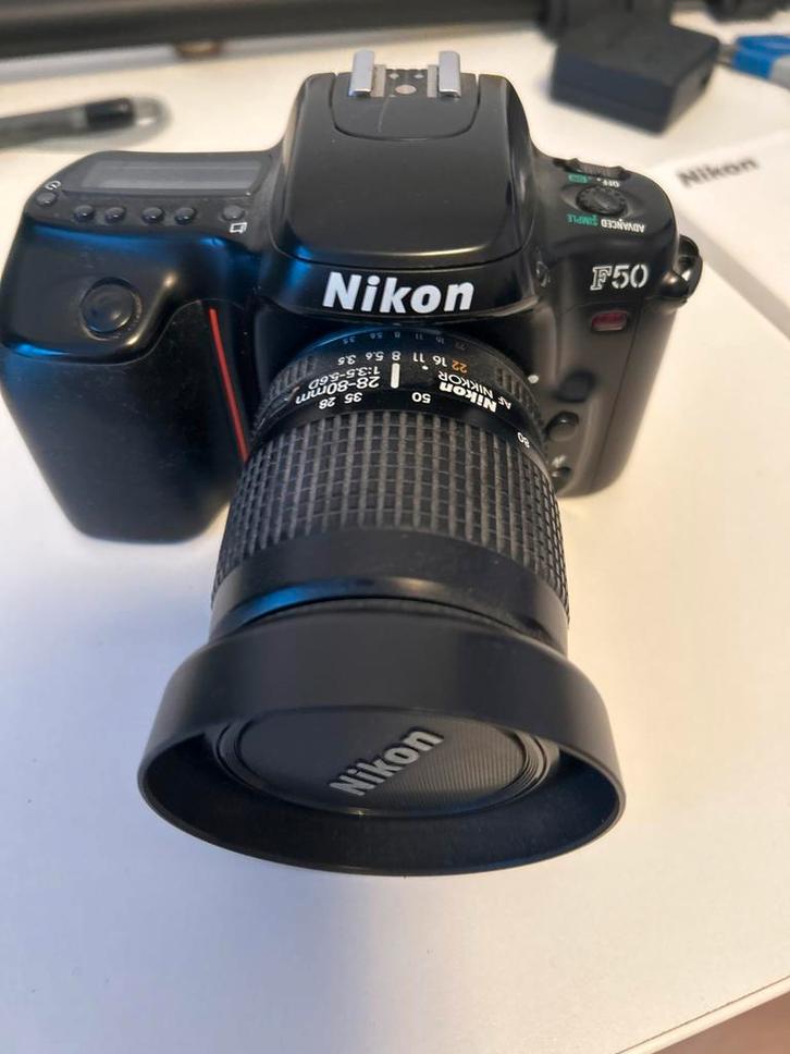 Nikon F50 Spiegelreflexcamera met 28-80mm lens, Audio, Tv en Foto, Fotocamera's Analoog, Gebruikt, Spiegelreflex, Nikon, Ophalen of Verzenden