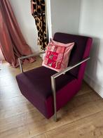 Luxe fauteuil met metalen frame, Huis en Inrichting, Fauteuils, Ophalen, 75 tot 100 cm, Zo goed als nieuw, Metaal