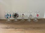 4 Bierglazen en 1 van plastic - Duvel oa jaarglas 2003, 2005, Ophalen of Verzenden, Zo goed als nieuw, Glas of Glazen, Duvel