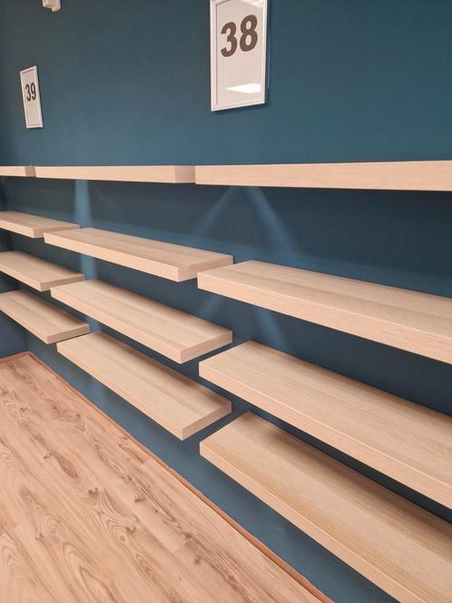 Winkelinterieur zwevende schappen, Doe-het-zelf en Verbouw, Hout en Planken, Zo goed als nieuw, Plank, Overige houtsoorten, Minder dan 200 cm