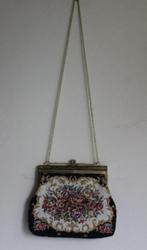 Vintage petit point schoudertasje, Ophalen of Verzenden