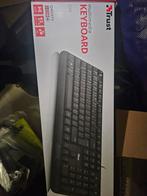 Trust Ziva Multimedia Toetsenbord QWERTY, Computers en Software, Toetsenborden, Multimediatoetsen, Nieuw, Ophalen of Verzenden