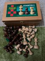 Rovanche Staunton 2 Schaakspel Koninghoogte 68 mm, Een of twee spelers, Ophalen of Verzenden, Gebruikt, Reisspel
