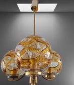 Vintage doria leuchten hanglamp oberglas austria, Huis en Inrichting, Lampen | Hanglampen, Gebruikt, Ophalen of Verzenden