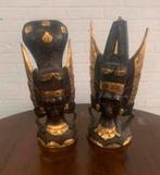 Maskers Bali Thailand Gold God Barong Wood Boeddha Mask 20, Ophalen of Verzenden