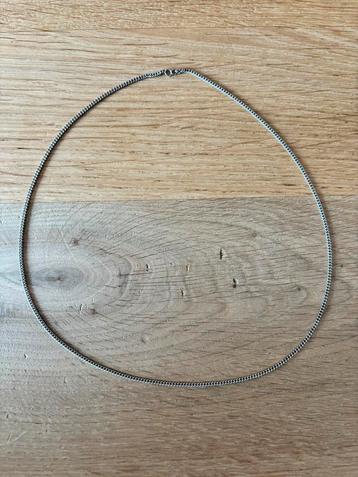 Zilveren 2,2mm gourmetschakel ketting | 56 cm beschikbaar voor biedingen