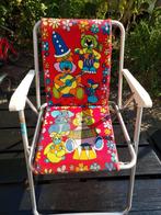 Vintage kinderstoeltje thema circus
55 cm hoog 
38 cm breed, Caravans en Kamperen, Kampeermeubelen, Ophalen, Zo goed als nieuw