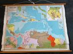 Oude landkaart / wandkaart Bos - Zeeman Caribisch gebied, Boeken, Atlassen en Landkaarten, Gelezen, Ophalen of Verzenden, Landkaart