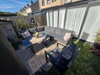 Complete loungeset – hoekbank, fauteuil en tafel, Tuin en Terras, Ophalen, Bank, 6 zitplaatsen, Aluminium