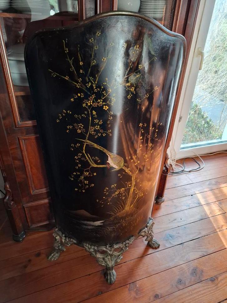 Antiek openhaard scherm met vogel motief, Antiek en Kunst, Antiek | Woonaccessoires, Ophalen