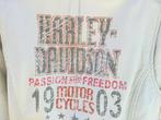 zeer luxe Harley Davidson dames jack maat XL in Ivoor kleur, Jas | leer, Harley Davidson, Ophalen of Verzenden, Dames