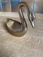 VINTAGE beeldje van massief messing Hollywood Regency stijl, Verzamelen, Beelden en Beeldjes, Ophalen, Zo goed als nieuw, Dier