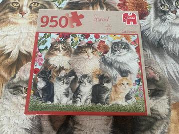Jumbo puzzel ‘Cat Family’ van Francien, 950 st. Compleet beschikbaar voor biedingen