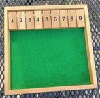Spel Shut the box zonder dobbelstenen, Hobby en Vrije tijd, Gezelschapsspellen | Bordspellen, Ophalen of Verzenden, Gebruikt