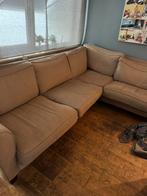 Nette hoekbank. Bruin stof., Ophalen, Gebruikt, Stof