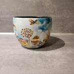 Leuke bloempot, Rond, Ophalen of Verzenden, Aardewerk, Minder dan 40 cm