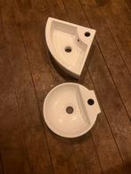 2 Wasbakken - Hoek en Rond, Ophalen, Zo goed als nieuw, Wastafel