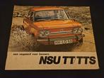 Brochure NSU TT / TTS, Ophalen of Verzenden, Zo goed als nieuw, Overige merken