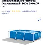 Intex zwembad 3 bij 2 meter inclusief extras strips chloor, Ophalen, Gebruikt, 200 tot 300 cm, 80 tot 120 cm