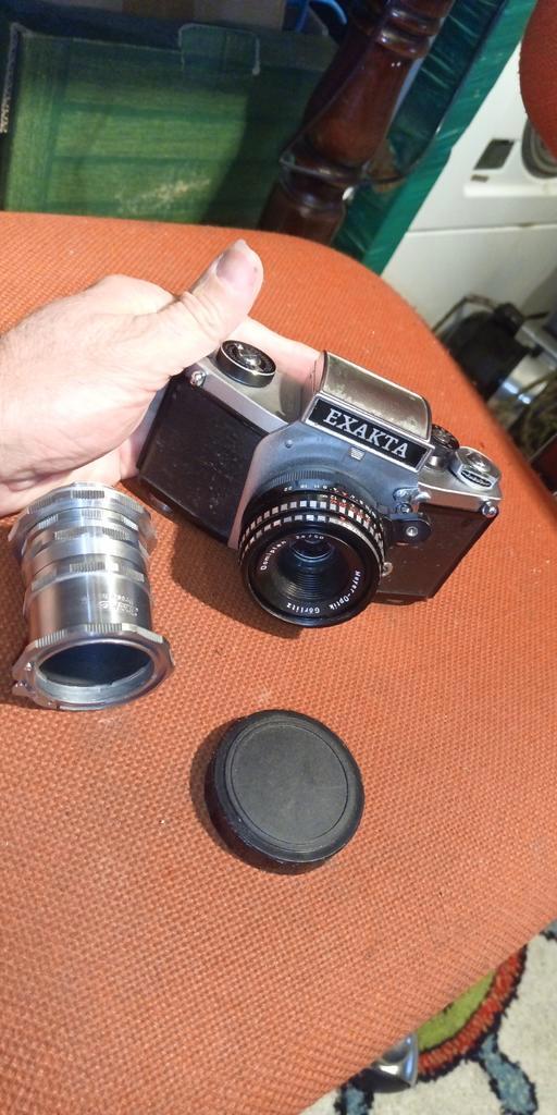 Exakta VX500 Camera met Lens & Macro Ringen, Audio, Tv en Foto, Fotocamera's Analoog, Gebruikt, Spiegelreflex, Overige Merken