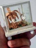 Zeldzaam 60's diorama kastje met ooievaars, Antiek en Kunst, Ophalen of Verzenden