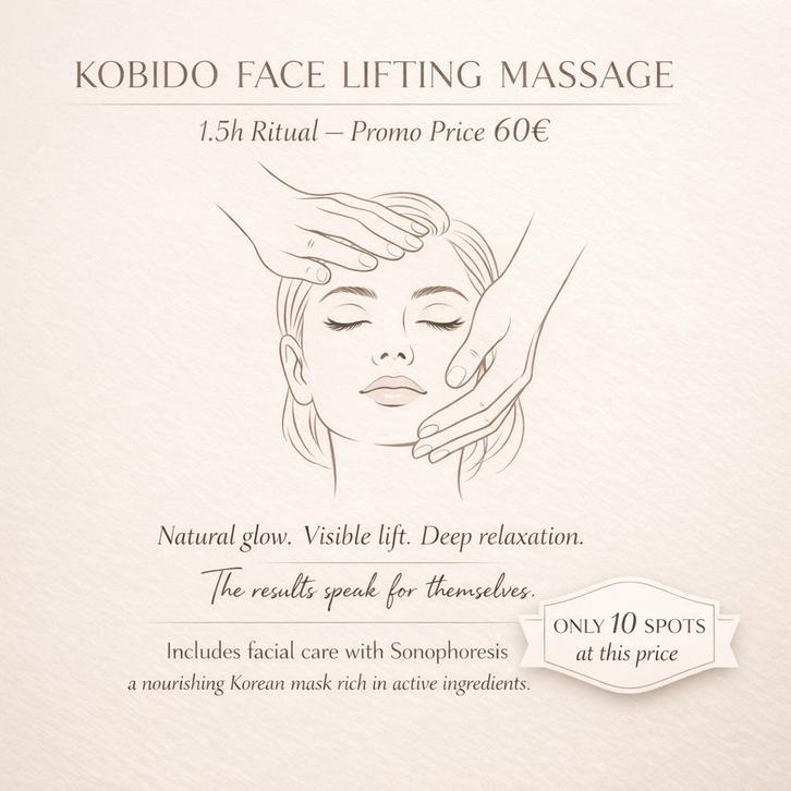 Kobido massage, Hobby en Vrije tijd, Overige Hobby en Vrije tijd, Nieuw, Ophalen