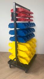 90 Sorteerbakjes op kar - Lego, schroeven, etc., Ophalen, Zo goed als nieuw