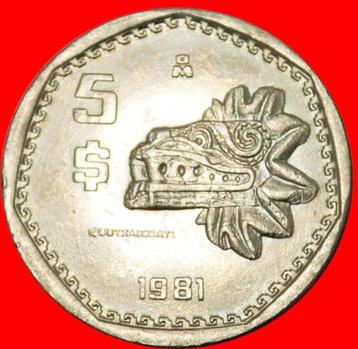ⰆQUETZALCOATL 1980-1985: MEXICO 5 PESOS 1981! DISCOVERY COIN beschikbaar voor biedingen