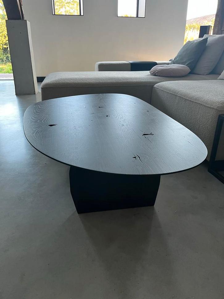 Eikenhouten Salontafel - Organische Vorm, Huis en Inrichting, Tafels | Salontafels, Zo goed als nieuw, Minder dan 50 cm, 50 tot 100 cm