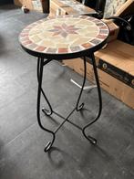 Mosaiek Bijzettafel - Rond nieuw, Tuin en Terras, Ophalen of Verzenden, Nieuw, Rond, Metaal