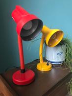 Geweldige rode retro bureaulamp, Huis en Inrichting, Lampen | Tafellampen, Minder dan 50 cm, Gebruikt, Ophalen of Verzenden